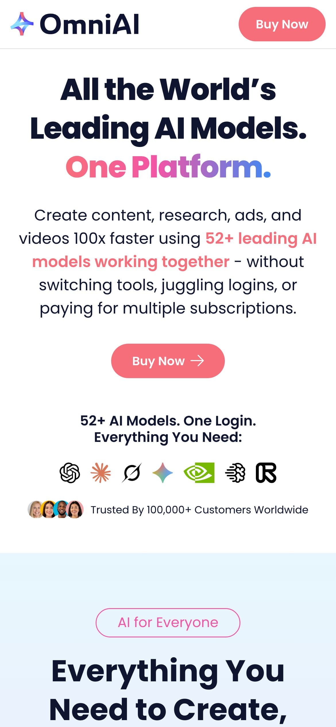 Omni AI op mobiel