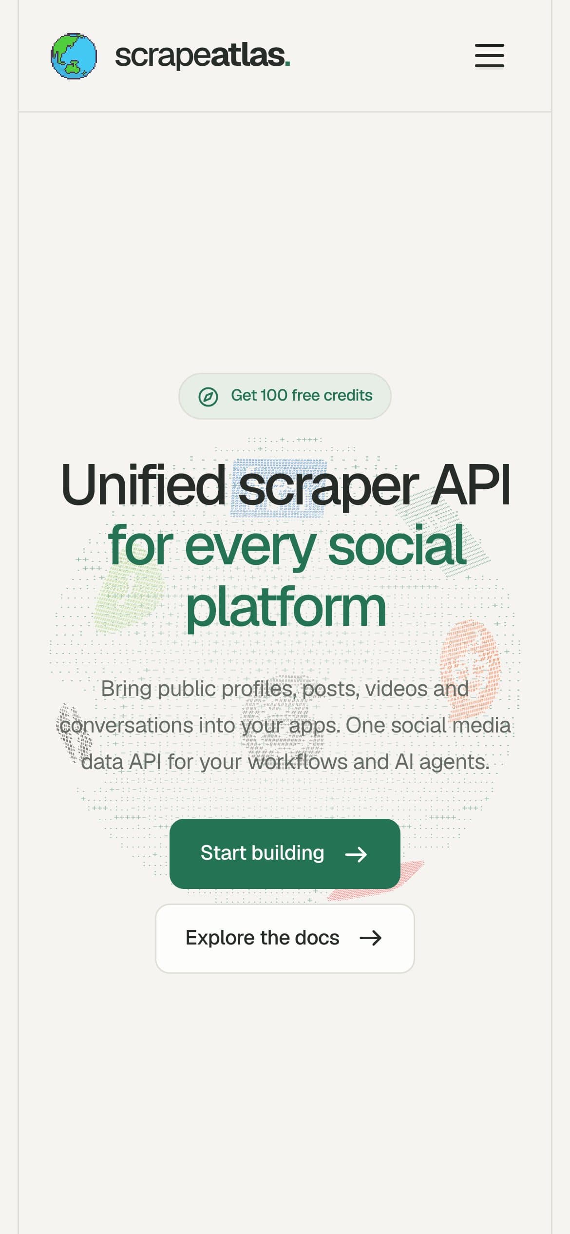 ScrapeAtlas op mobiel